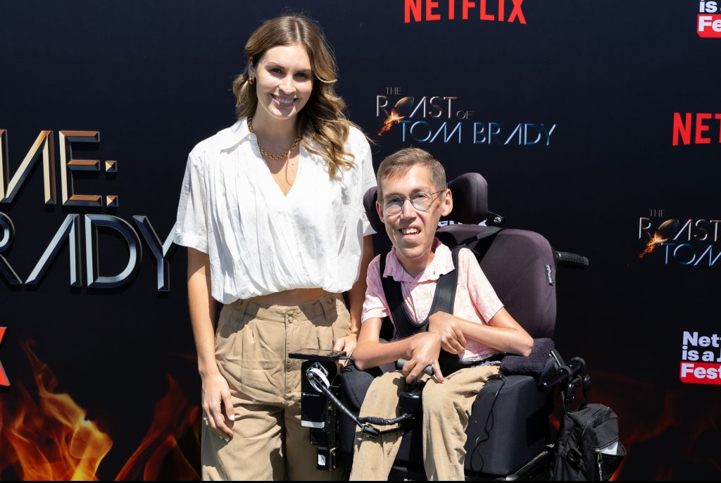INGLEWOOD, CALIFORNIA - MAY 5: Hannah Burcaw and Shane Burcaw attend Netflix Is A Joke Fest's 