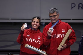 Turkish Olympic shooter becomes an instant meme after winning silver medal despite looking like he 'just walked in off the street'