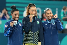 Simone Biles speaks out after she's branded 'disgusting' for controversial podium gesture