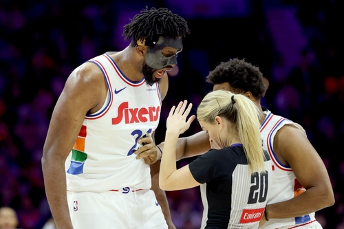 NBA star Joel Embiid ejected from game after screaming at female referee