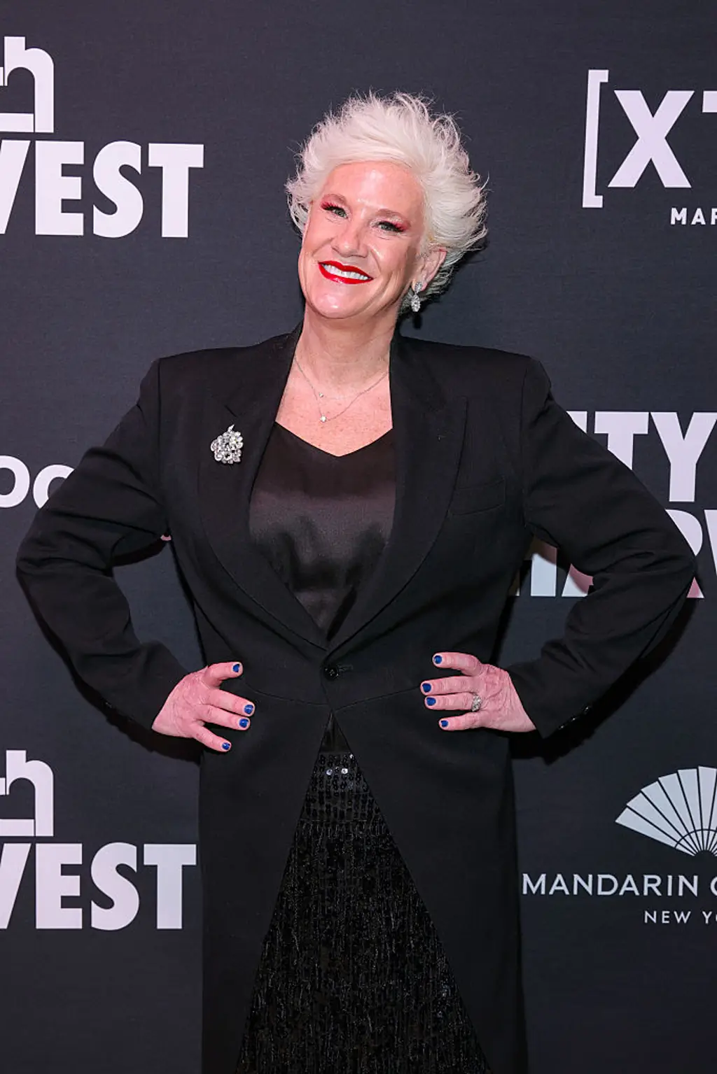 Anne Burrell has died at the age of 55. Credit: Dimitrios Kambouris/Getty Images for City Harvest