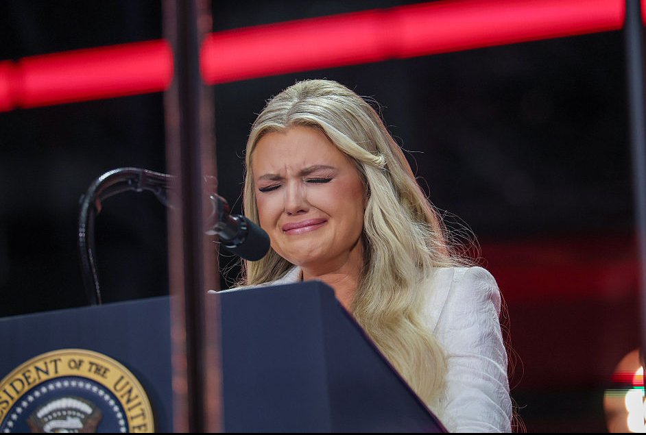 Erika announced at Charlie Kirk's funeral that she forgives his alleged killer. Credit:  Win McNamee / Getty
