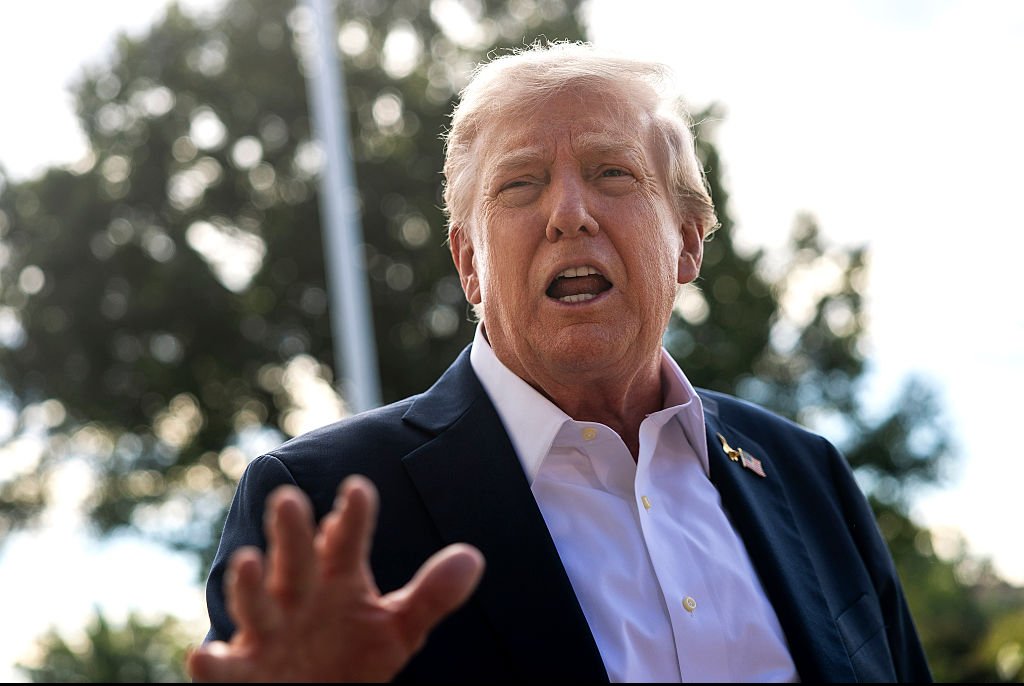 Donald Trump has shared an AI video on Truth Social. Credit: Kevin Dietsch / Getty