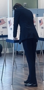 'Proud' Melania Trump shares photo of son Barron casting first-ever vote 'for his dad'