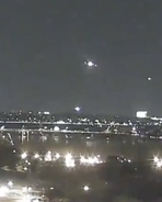 American Airlines 5342 mid-air collision caught on John F. Kennedy Center webcam