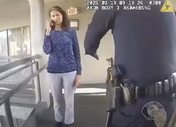 Cop's chilling six-word comment captured on bodycam after mom 'kills her 11-year-old son during Disneyland vacation'