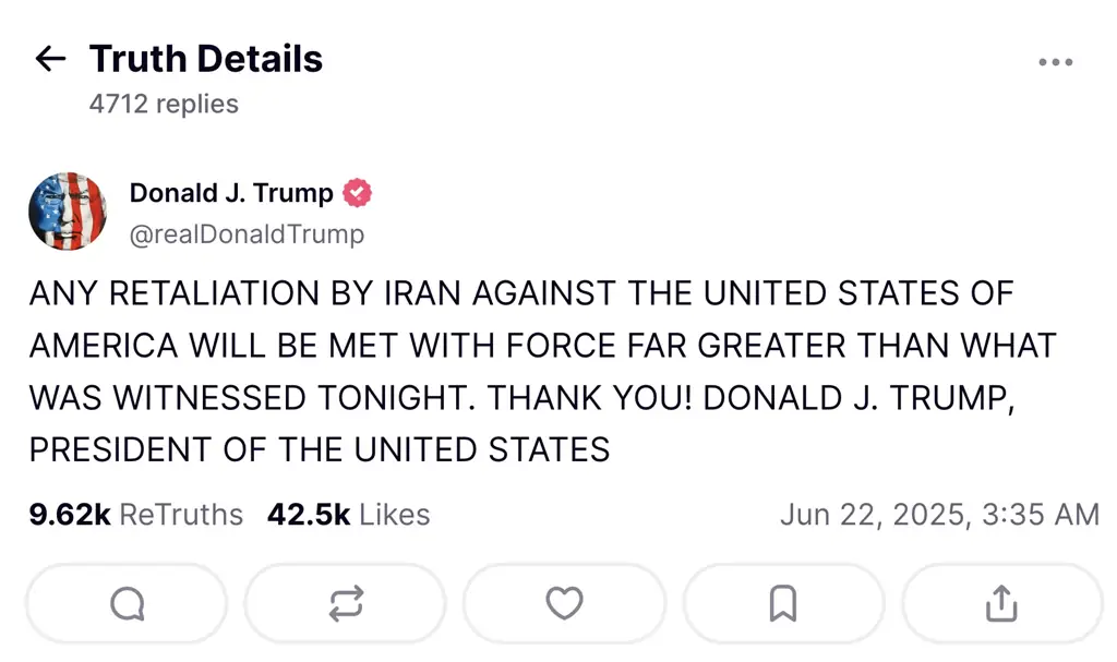 Credit: Truth Social