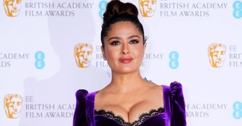 Salma Hayek accidentally flashes viewers while celebrating hitting 24 million Instagram followers