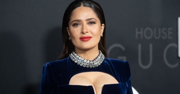 Salma Hayek hailed as 'one of the most beautiful women in the world' as she soaks up the sun in pink swimsuit