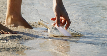Couple makes morbid discovery after finding what they thought was a 'message in a bottle'