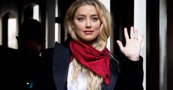 Amber Heard spotted walking with crutch after suffering hip injury