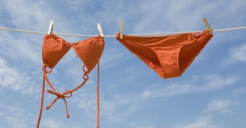 Woman is left mortified after realizing her bikini and dress create a very unfortunate optical illusion