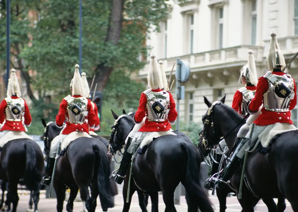 The King's Guard are active members of the military. Credit: imagenavi/Getty