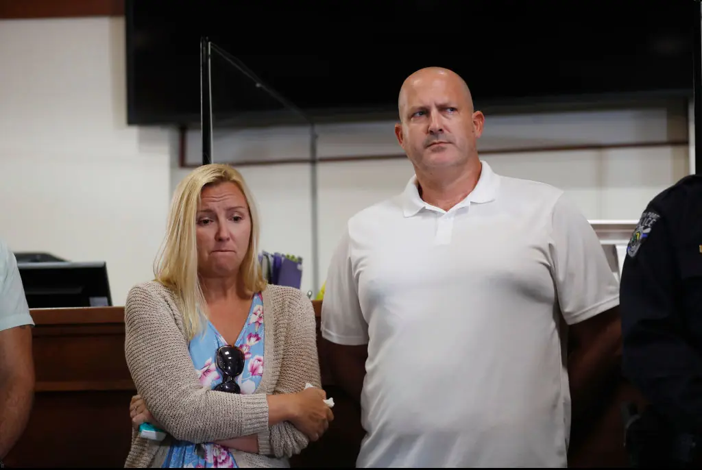 Gabby's father Joe Petito and his wife Tara spoke of the signs they get from the late 22-year-old. Credit: Octavio Jones/Getty Images