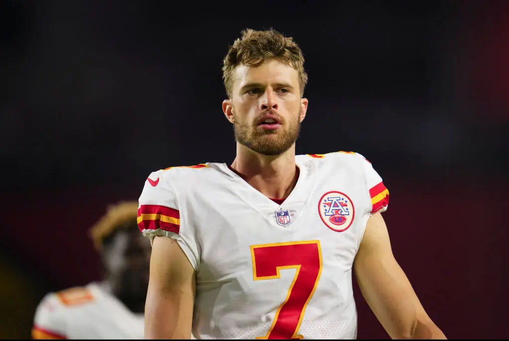 The NFL has condemned Harrison Butker's speech. Credit: Cooper Neill / Getty