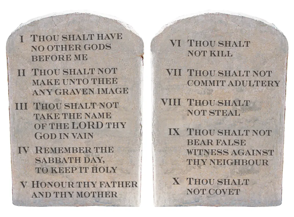 The law states that the 10 commandments must be visible in classrooms. Credit: duckycards/Getty
