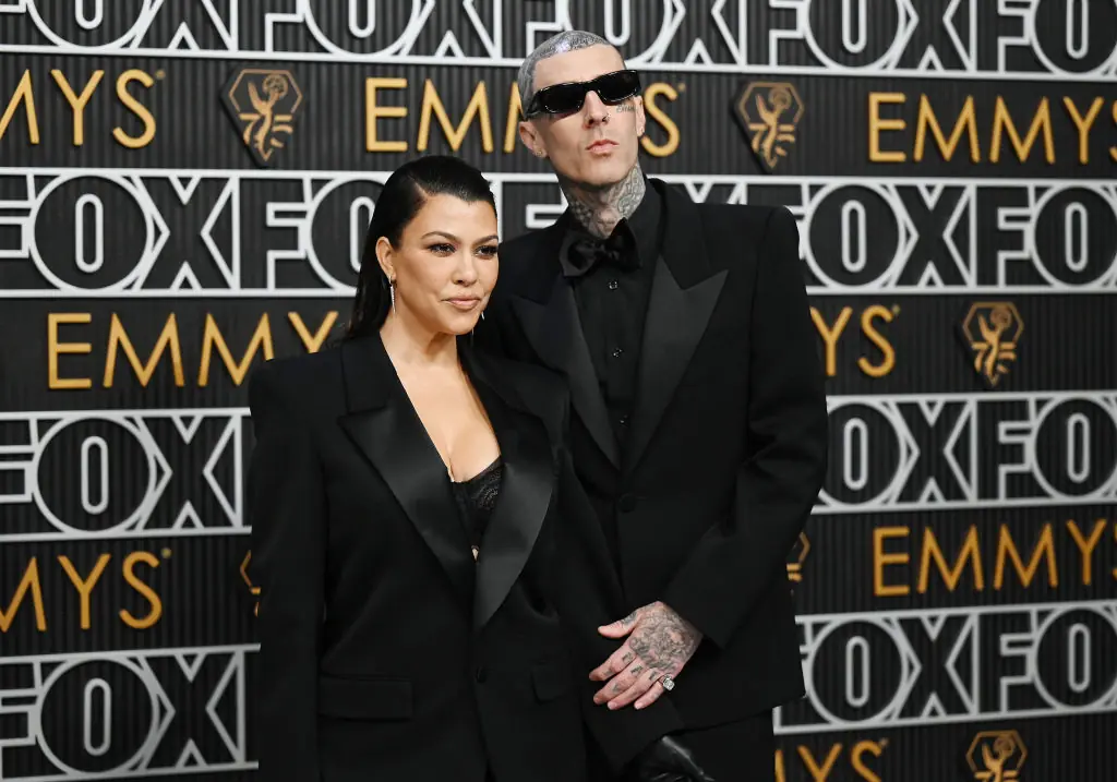 Kourtney and Travis welcomed their first child together in November 2023. Credit: Gilbert Flores / Getty