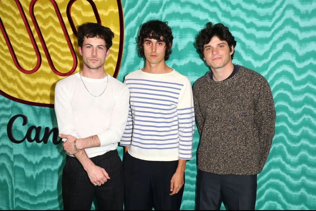 with his members Braeden Lemasters, and Cole Preston. Credit: Joe Scarnici / Getty