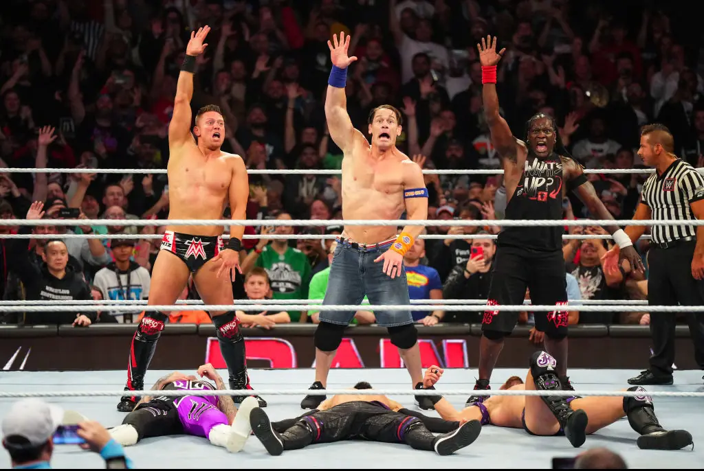 Hopefully this won't be John Cena's last match. Credit: WWE/Getty