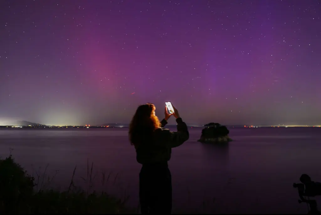 Many people across the UK and US witnessed the Northern Lights. Credit: 	Anadolu  / Getty
