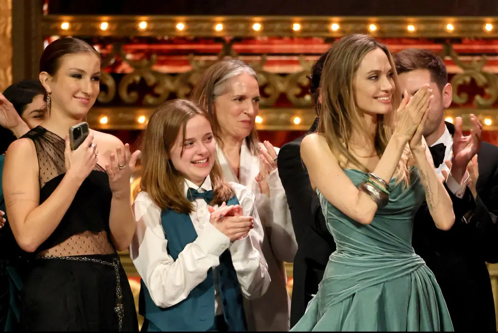 It was a big night for the Jolies' musical, The Outsiders. Credit: Theo Wargo / Getty