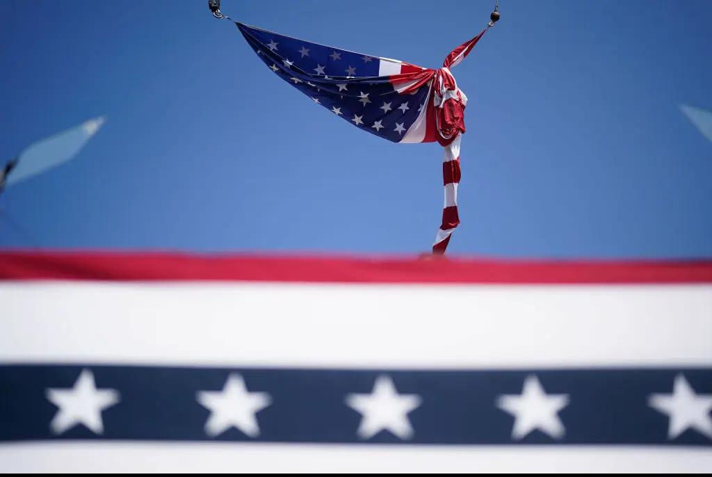 The flag that some believe represents an angel. Credit: Jabin Botsford/The Washington Post/Getty