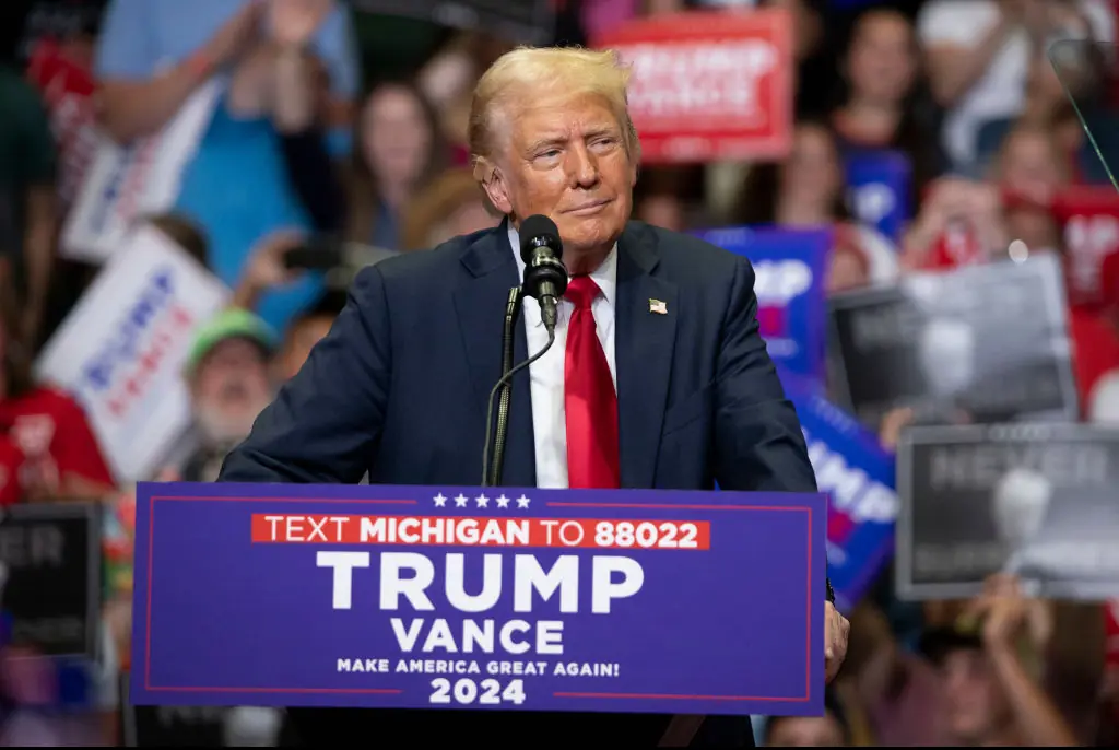 Donald Trump has talked about a phone call between him and Joe Biden after his attack. Credit: