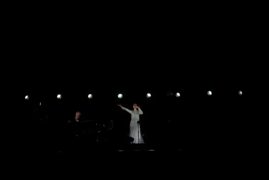 Dion took to the stage at the 2024 Paris Olympics with her first major performance in two years. Credit: Andy Cheung/Getty 