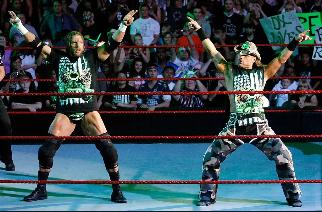 Maybe Triple H and HBK paid a visit? Credit: Ethan Miller / Getty