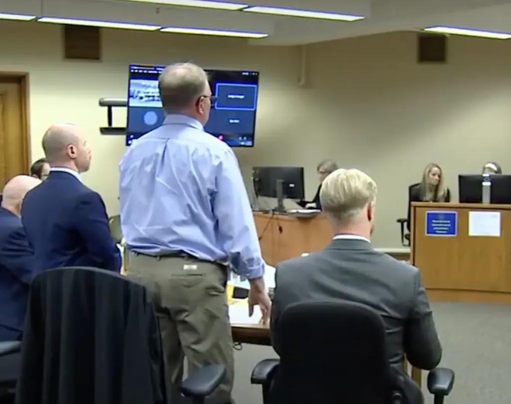 Meyden speaking in court. Credit: Fox12