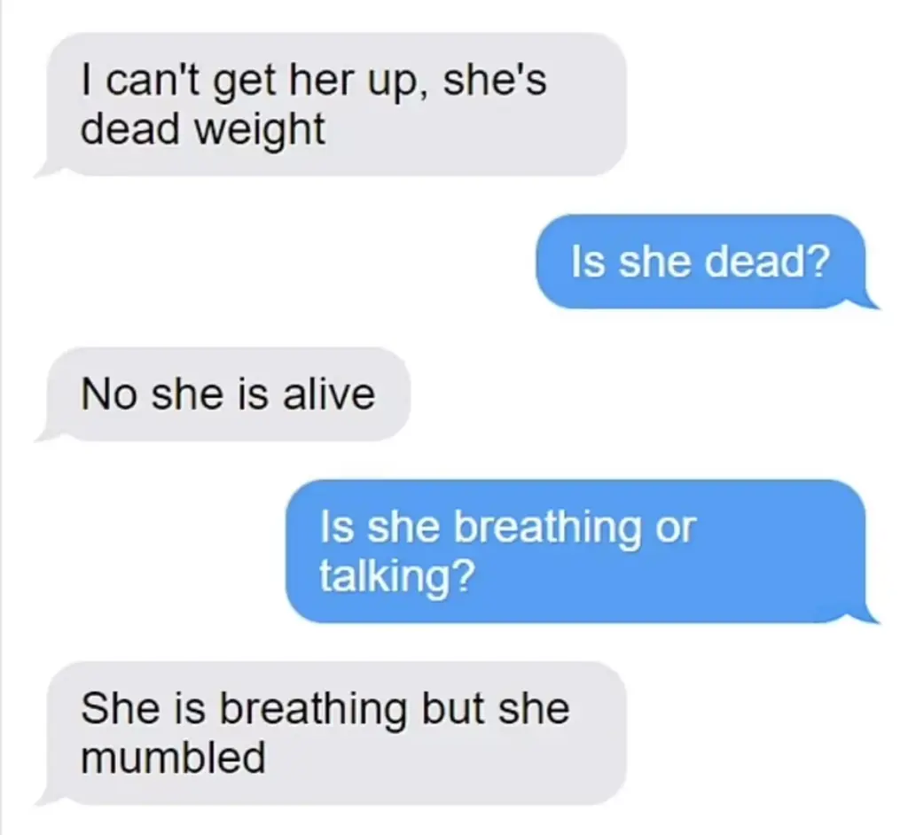 Messages were read out between Julie and her son, Scott. 