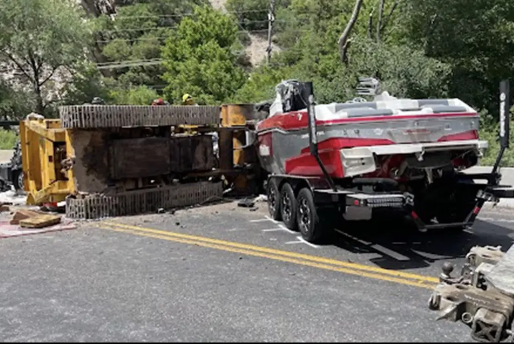 The scene of the accident. Credit: DPS.Utah.gov