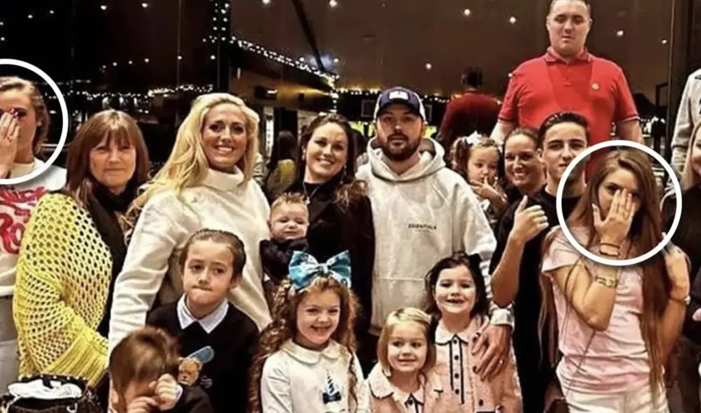 The family's teenager kids can often be seen covering their face. Credit: Instrgam/ParisFury