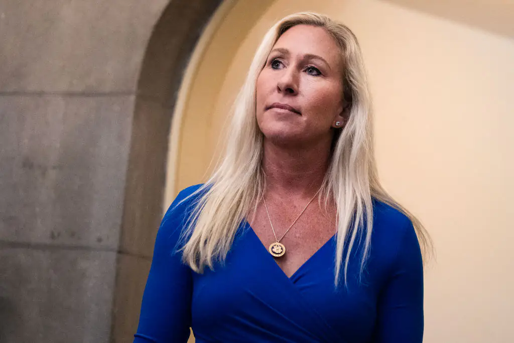 Greene was criticized for her remarks during the hearing. Credit: Tom Williams / Getty