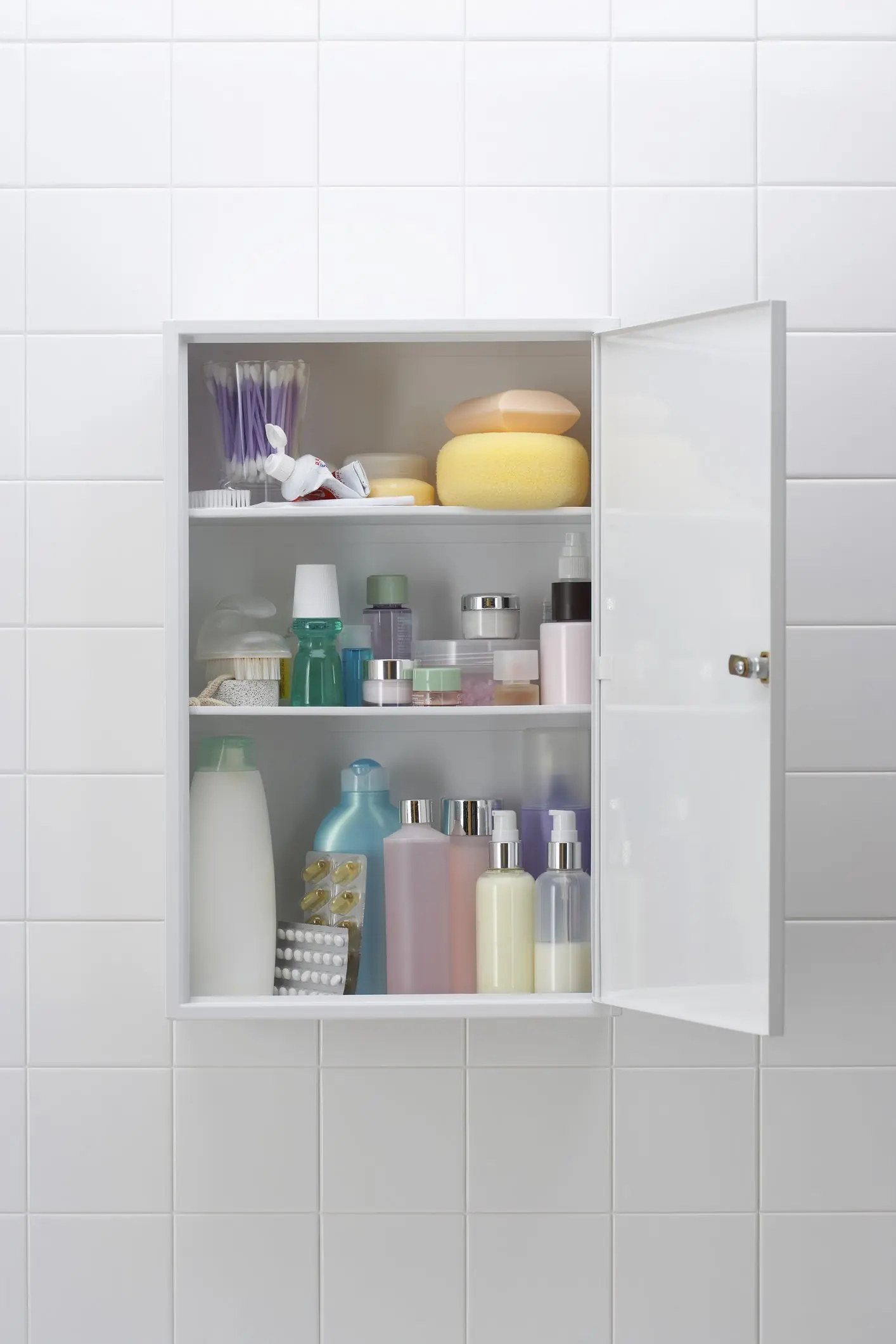 Your bathroom cabinet could have a secret feature if you own an old home. Credit: moodboard/Getty Images