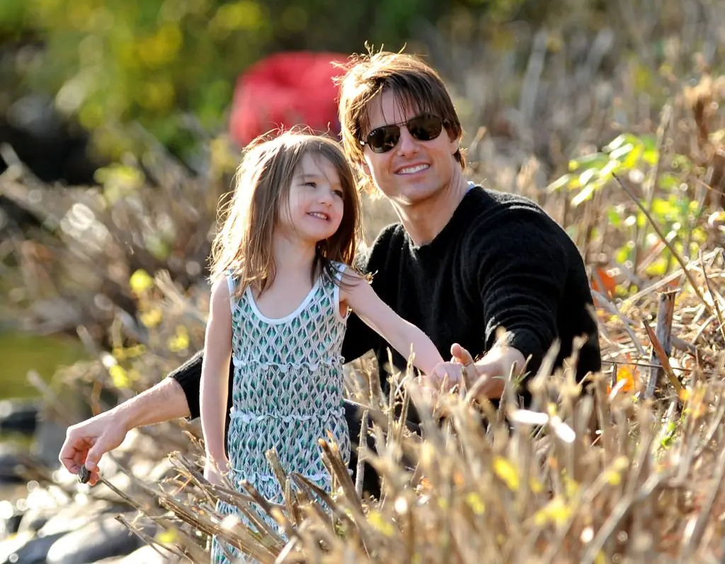 Suri and her father are now estranged. Credit: James Devaney/Getty