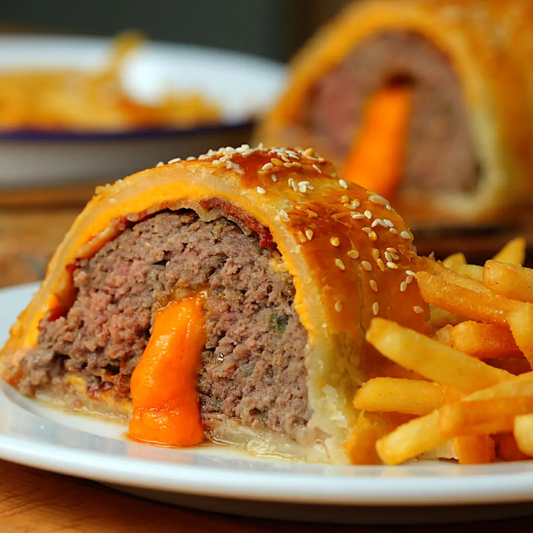 Giant Cheeseburger Wellington