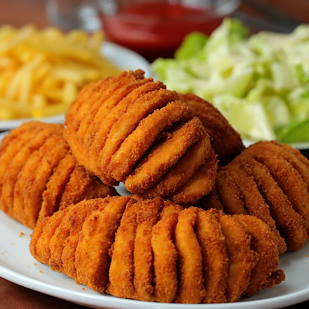 Hasselback Fried Chicken