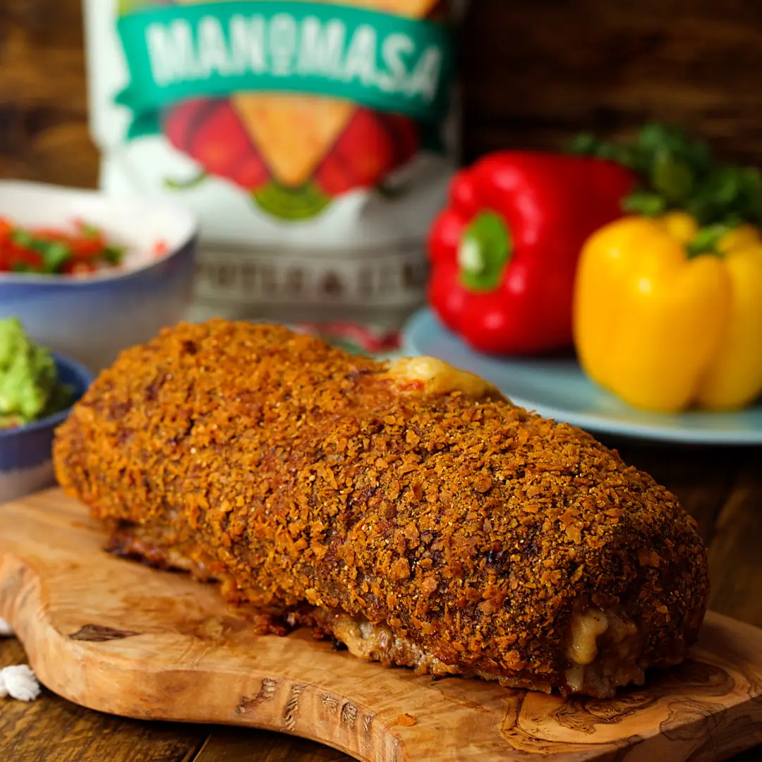 Nacho Crusted Fajita Roll