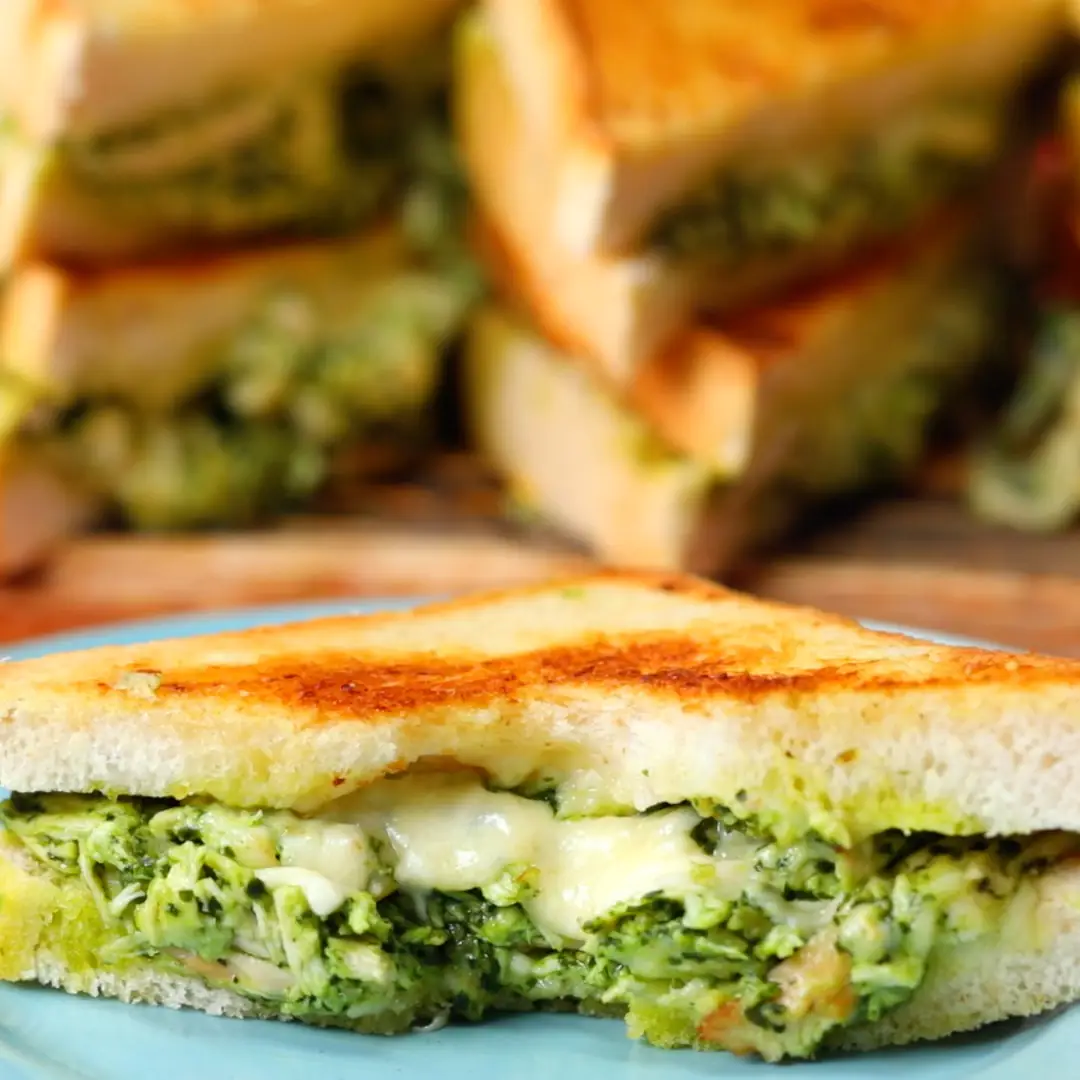 Pesto Chicken Grilled Cheese
