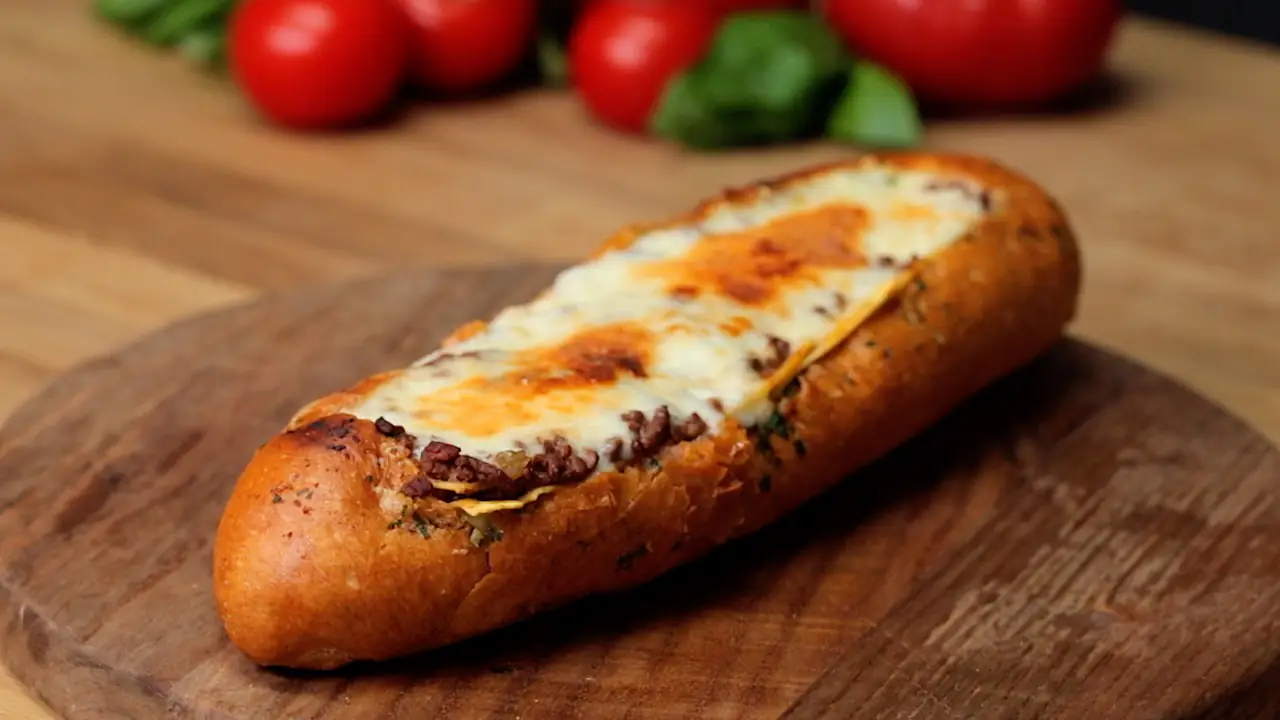 Lasagna Garlic Bread Boat