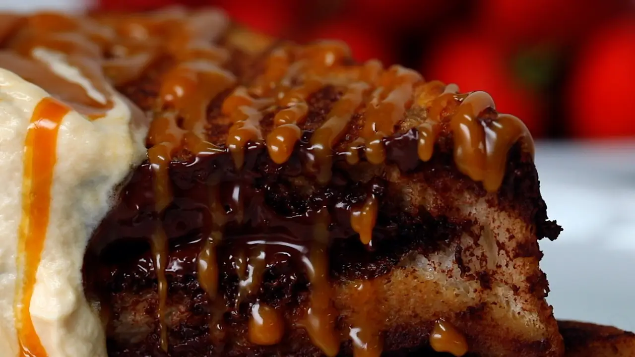 Baileys Chocolate Stuffed French Toast