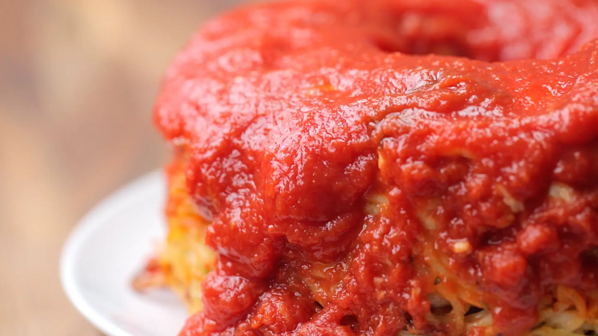 Giant Spaghetti Donut