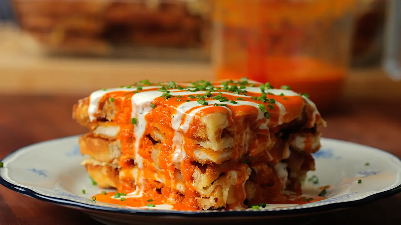 Chicken & Waffles Lasagna