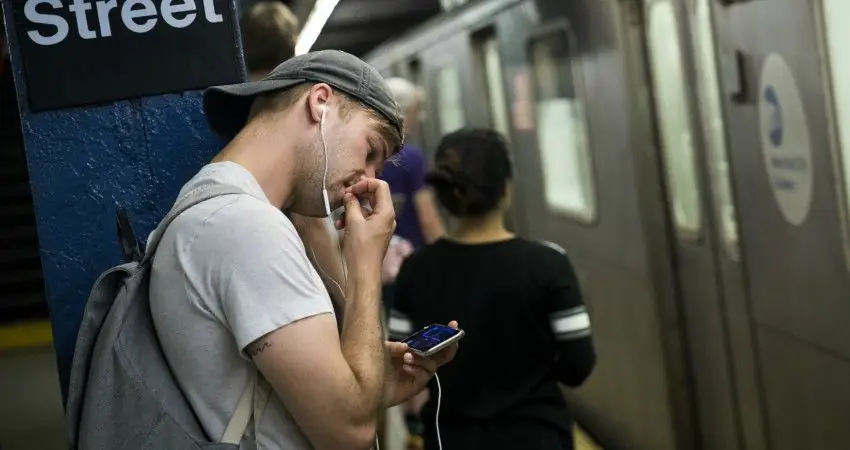Women are secretly taking pictures of a specific type of man on public transport