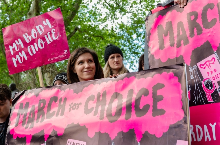 Pro-choice protestors.