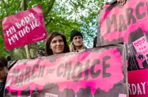 Pro-choice protestors.
