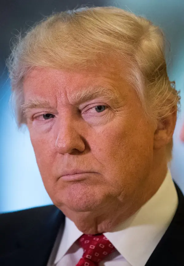 Donald Trump looking sad. 