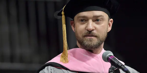 Justin Timberlake celebrates honorary degree with wife Jessica Biel