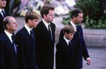 William and Harry at Princess Diana